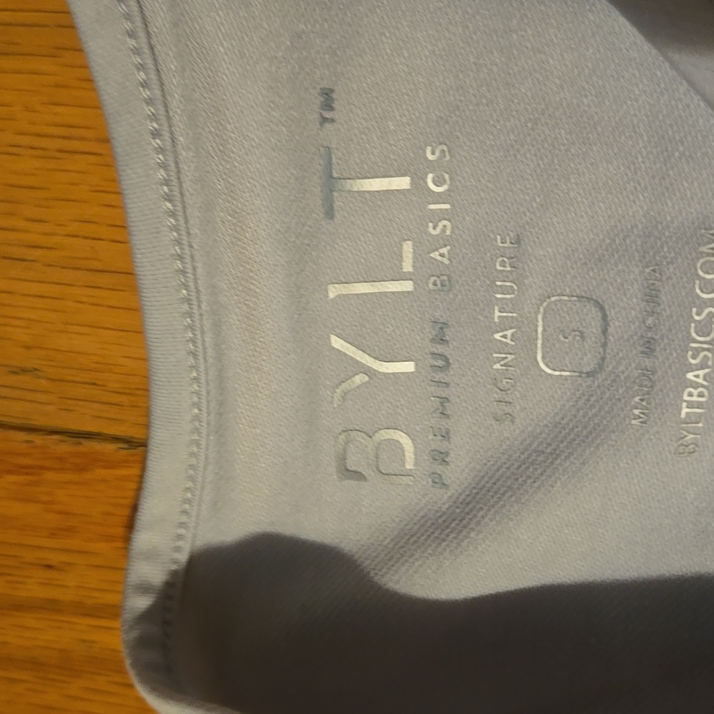 NWT Women's BYLT BASICS "ESSENTIAL DROP-CUT TANK TOP" IN COLOR CADET & SIZE S - Picture 3 of 14